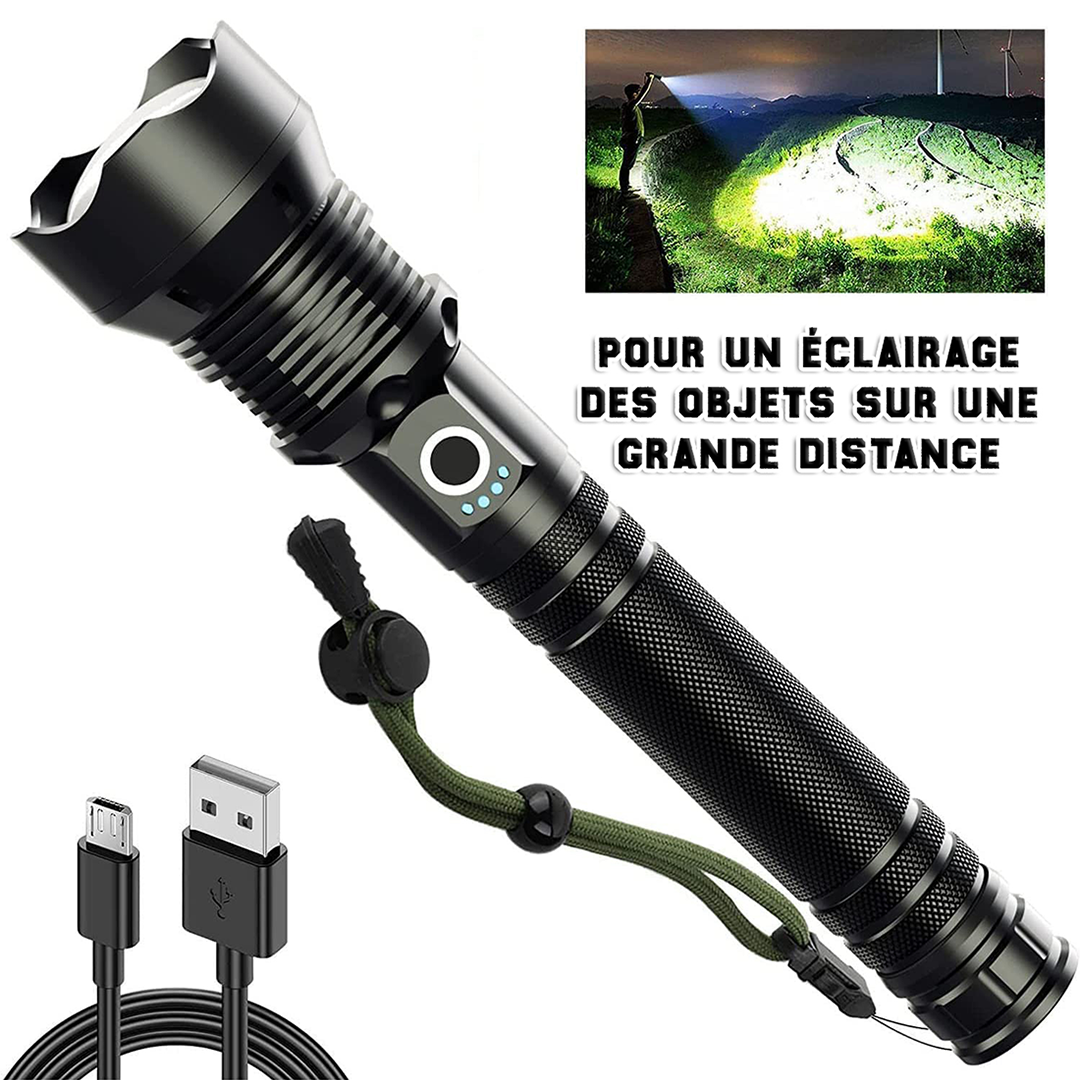 Lampe Torche Ultra Puissante, Rechargeable – Gadget Benin 🇧🇯